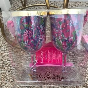 Lilly Pulitzer wine tumblers
